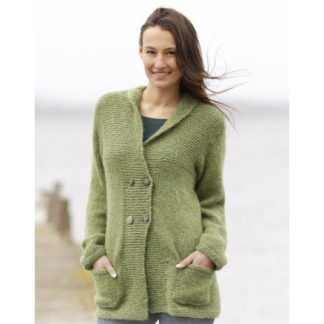 Autumn Forest Jacket by DROPS Design - Jakke Strikkeopskrift str. S -  - XXX-Large