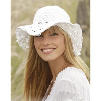 Country Girl by DROPS Design - Hat Hækleopskrift 54/56 - 58/60 cm - 58/60 cm