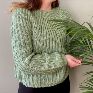 Lyse Sweater af Rito Krea - Sweater Hækleopskrift Str. XS-XXL - XX-Large