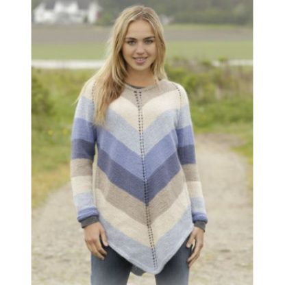 Ocean Stripes by DROPS Design - Tunika Strikkeopskrift str. S - XXXL - XXX-Large