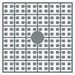 Pixelhobby Midi Perler 120 Sølvgrå 2x2mm - 140 pixels