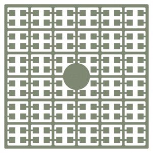 Pixelhobby Midi Perler 231 Ekstra mørk Grågrøn 2x2mm - 140 pixels