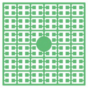 Pixelhobby Midi Perler 348 Ekstra lys Smaragdgrøn 2x2mm - 140 pixels