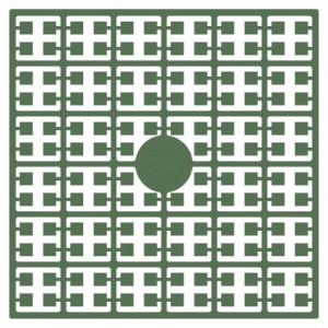 Pixelhobby Midi Perler 502 Mørk Støvet grøn 2x2mm - 140 pixels