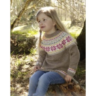 Prairie Fairy Jumper by DROPS Design - Bluse Strikkeopskrift str. 3/4  - 7/8 år