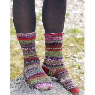 Rock Socks by DROPS Design - Sokker Strikkeopskrift str. 35/37 - 41/43 - 41/43