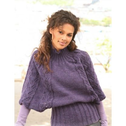 Warm Winter Wings by DROPS Design - Poncho Strikkeopskrift str S - XXX - XXX-Large