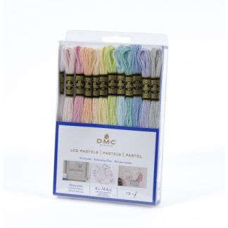 DMC Mouliné Broderigarn Pakke 12 Farver "Pastel"