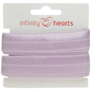 Infinity Hearts Foldeelastik 20mm 430 Rosa - 5m