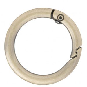 Infinity Hearts O-ring/Endeløs ring med Åbning Messing Antik bronze Ø3