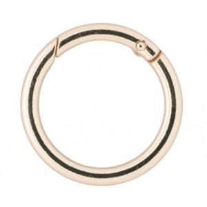 Infinity Hearts O-ring/Endeløs ring med Åbning Messing Lys Guld Ø37