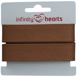 Infinity Hearts Skråbånd Bomuld 40/20mm 31 Mellem brun - 5m