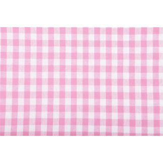 Køkkentern 10x10mm Bomuldsstof 523 Rosa 140cm - 50cm