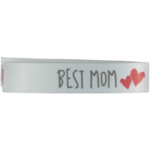 Label Best Mom Hvid - 1 stk