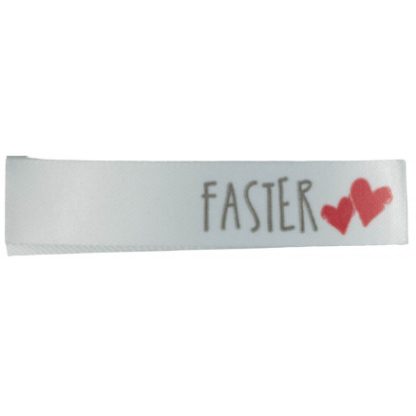 Label Faster Hvid - 1 stk