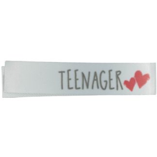 Label Teenager Hvid - 1 stk