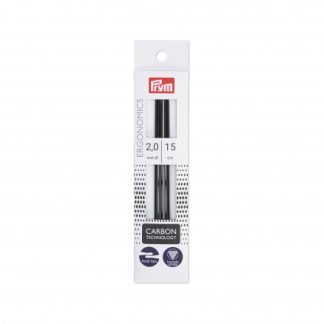 Prym Ergonomics Strømpepinde Carbon 15cm 2