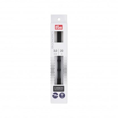 Prym Ergonomics Strømpepinde Carbon 20cm 3