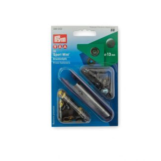 Prym Trykknapper Sport Mini Sort Oxyd. 13mm - 10 stk