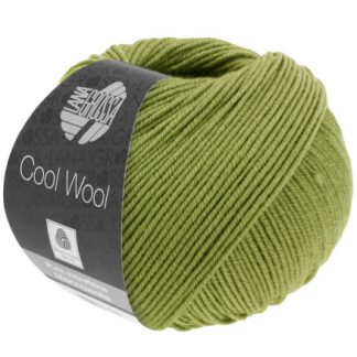 Lana Grossa Cool Wool Garn 2090 Khaki Grøn