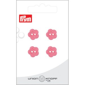 Prym Plastikknap Blomst Pink 12mm - 4 stk