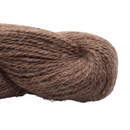 BC Garn Babyalpaca 10/2 107 Brun Meleret Ufarvet