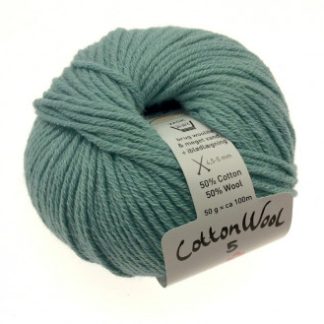 Gepard Garn CottonWool 5 Unicolor 726 Petrol Blå