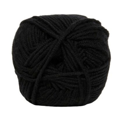 Hjertegarn 90 Extrafine Merino Garn 500 Sort