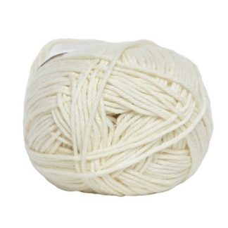 Hjertegarn Cotton nr. 8 Garn 201 Creme