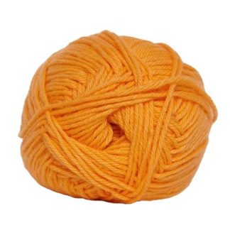 Hjertegarn Cotton nr. 8 Garn 3255 Lys Orange