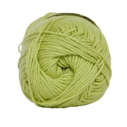 Hjertegarn Cotton nr. 8 Garn 7100 Limegrøn