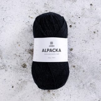 Järbo Alpaca Garn 305 Sort Ravn