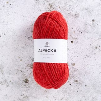 Järbo Alpaca Garn 321 Rød Chilli