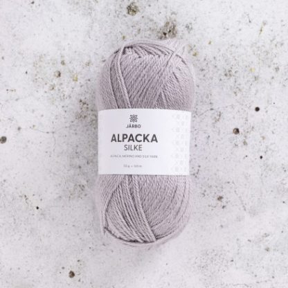 Järbo Alpaca Silke Garn 502 Silver Lining