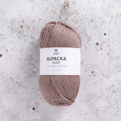 Järbo Alpaca Silke Garn 506 Brun Dromedar