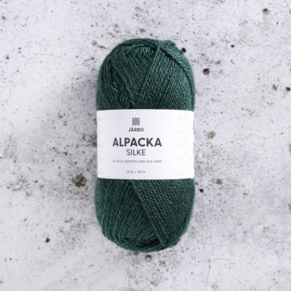 Järbo Alpaca Silke Garn 514 Dyb Grøn