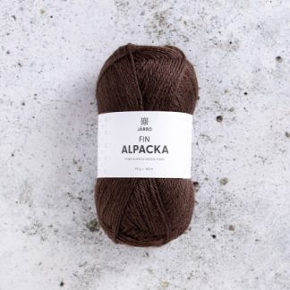 Järbo Fin Alpaca Garn 157 Brun Grankogle