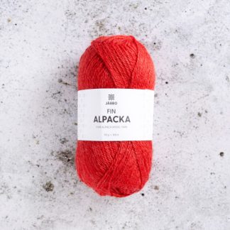 Järbo Fin Alpaca Garn 171 Rød Chilli