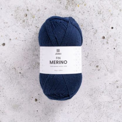 Järbo Fine Merino Garn 313 Blå Aften