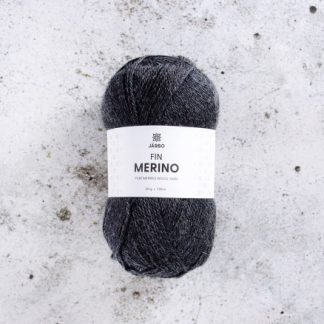 Järbo Fine Merino Garn 316 Grå Asfalt