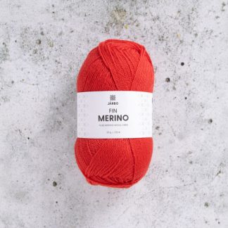 Järbo Fine Merino Garn 317 Rød Chilli