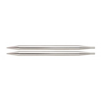 KnitPro Nova Metal Korte Udskiftelige Rundpinde Messing 10cm 3