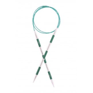 KnitPro SmartStix Korte Udskiftelige Rundpinde Aluminium 10cm 3