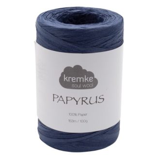 Kremke Soul Wool Papyrus 22 Navyblå