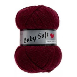 Lammy Baby Soft Garn 042 Bordeaux Rød