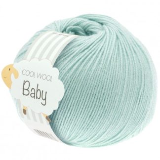 Lana Grossa Cool Wool Baby Garn 257 Lys Turkis