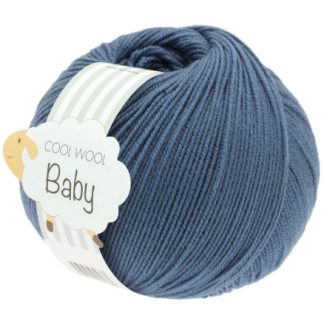 Lana Grossa Cool Wool baby Garn 263 Pudder Blå