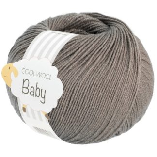 Lana Grossa Cool Wool baby Garn 324 Perlegrå