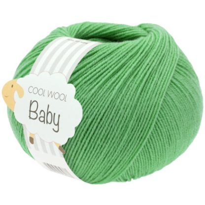 Lana Grossa Cool Wool baby Garn 325 Jadegrøn