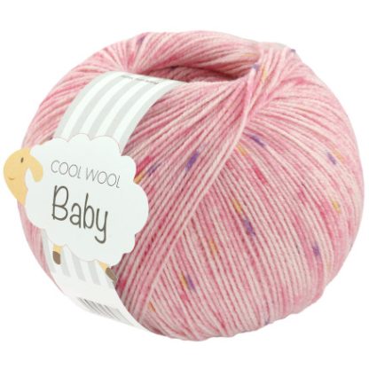 Lana Grossa Cool Wool baby Garn Print 366 Pink/Rosa/Lilla